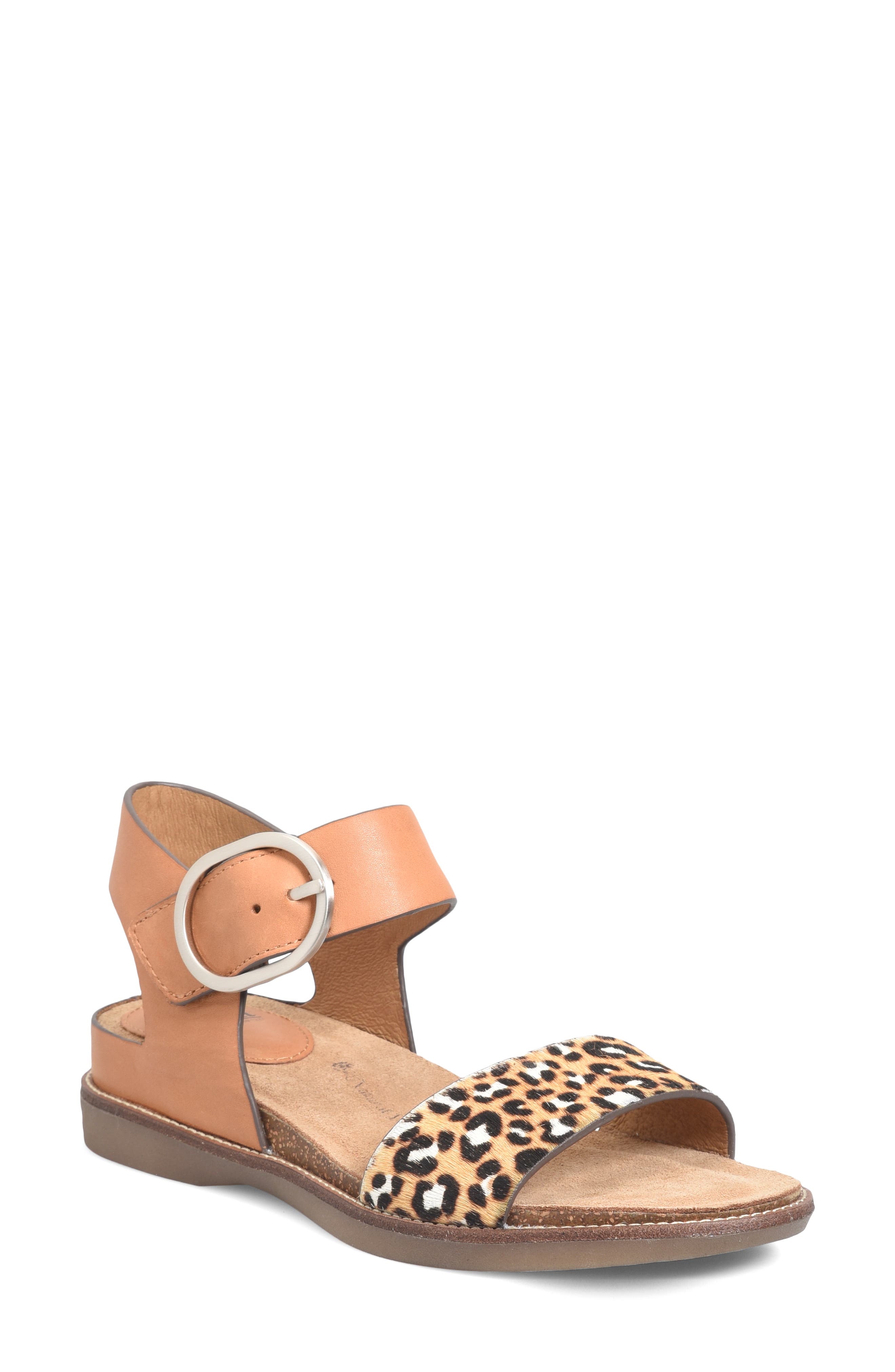 Bali Sandal, Main, color, LUGGAGE/ TAN CALF HAIR