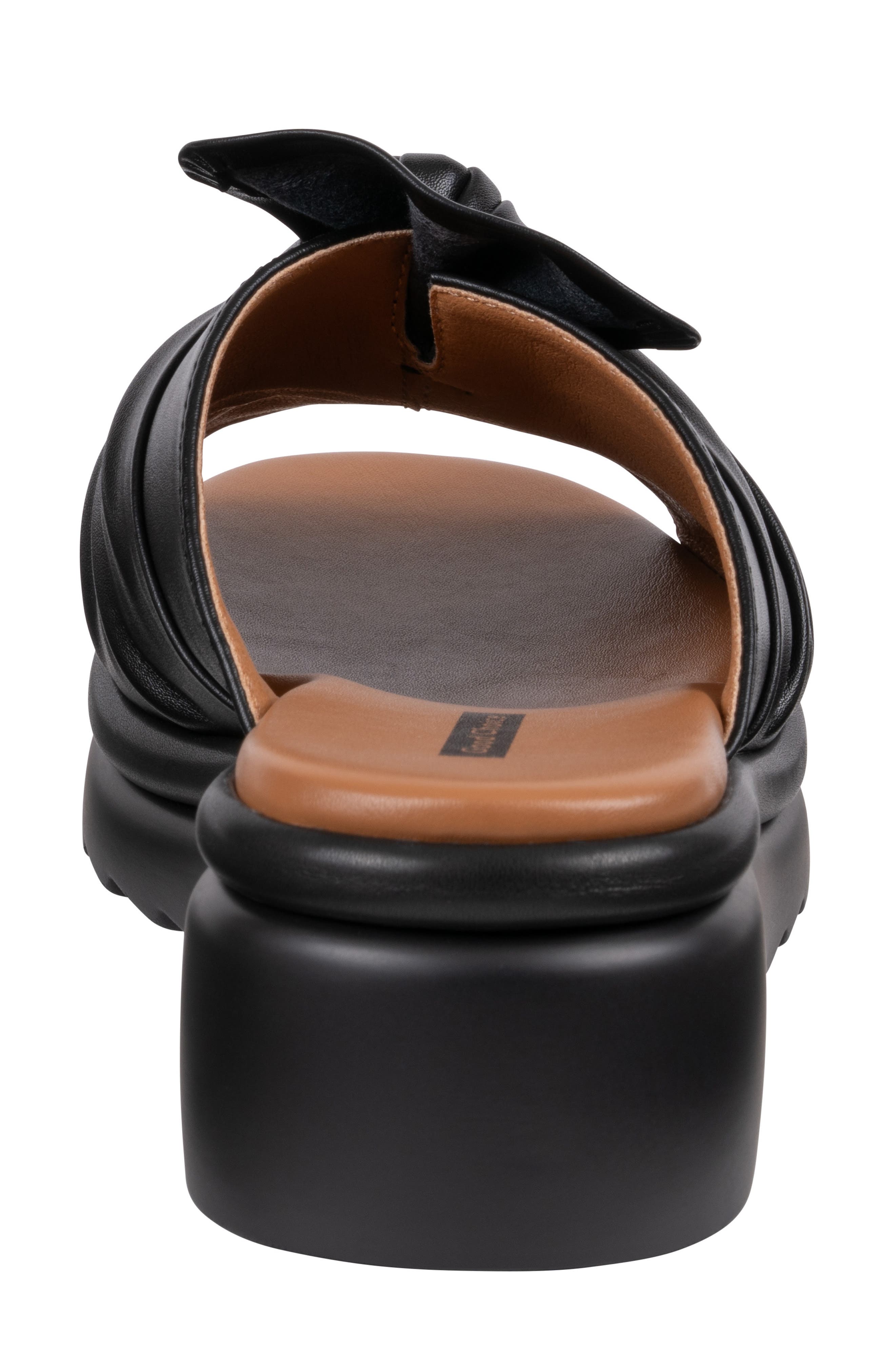 GOOD CHOICE NEW YORK Harlow Platform Wedge Slide Sandal, Alternate, color, Black