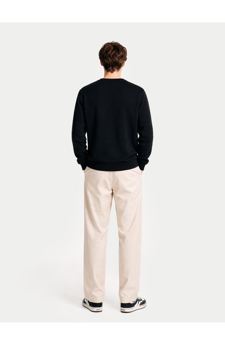 Gobi Cashmere Timeless Crewneck Cashmere Sweater, Alternate, color, Black