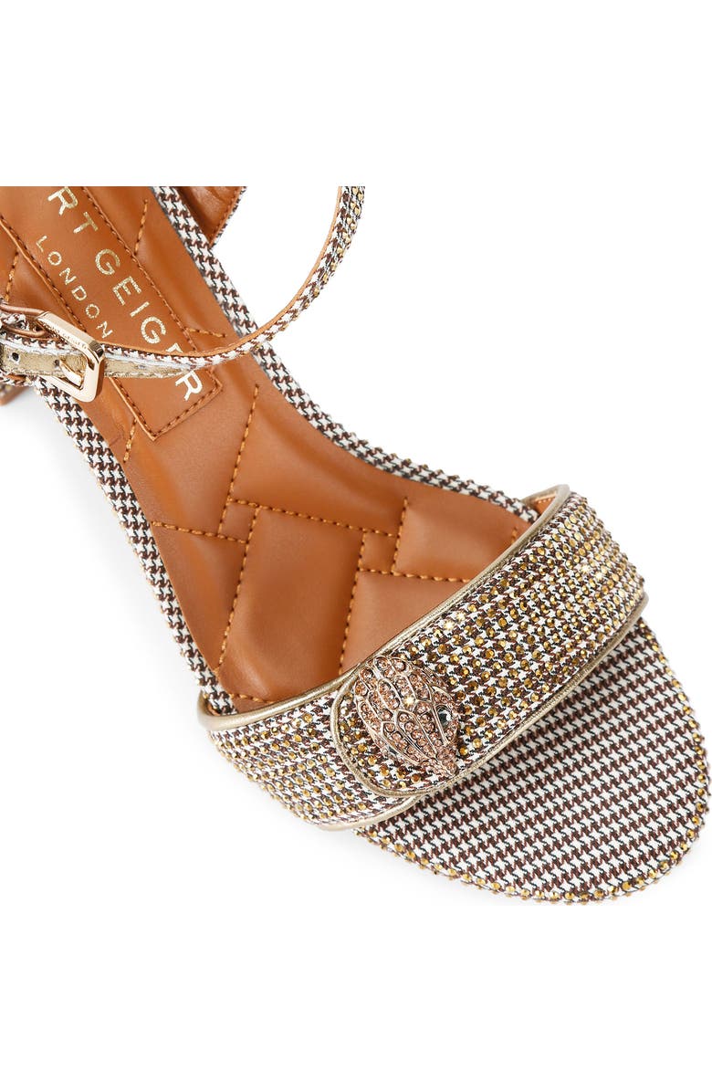 Kurt Geiger London Kensington Langley Crystal Embellished Sandal, Alternate, color, Dark Beige