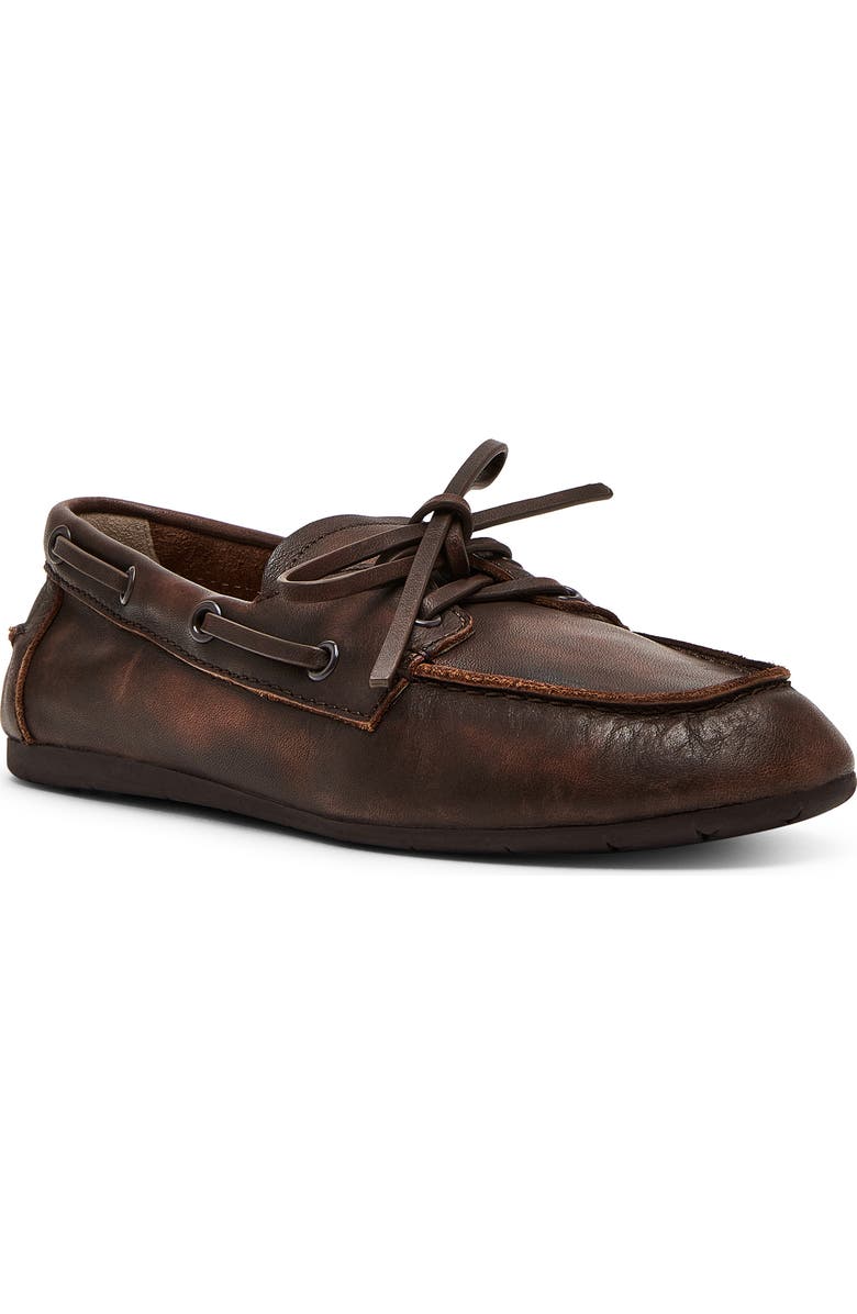Steve Madden Sag Boat Shoe, Main, color, Brown Leat