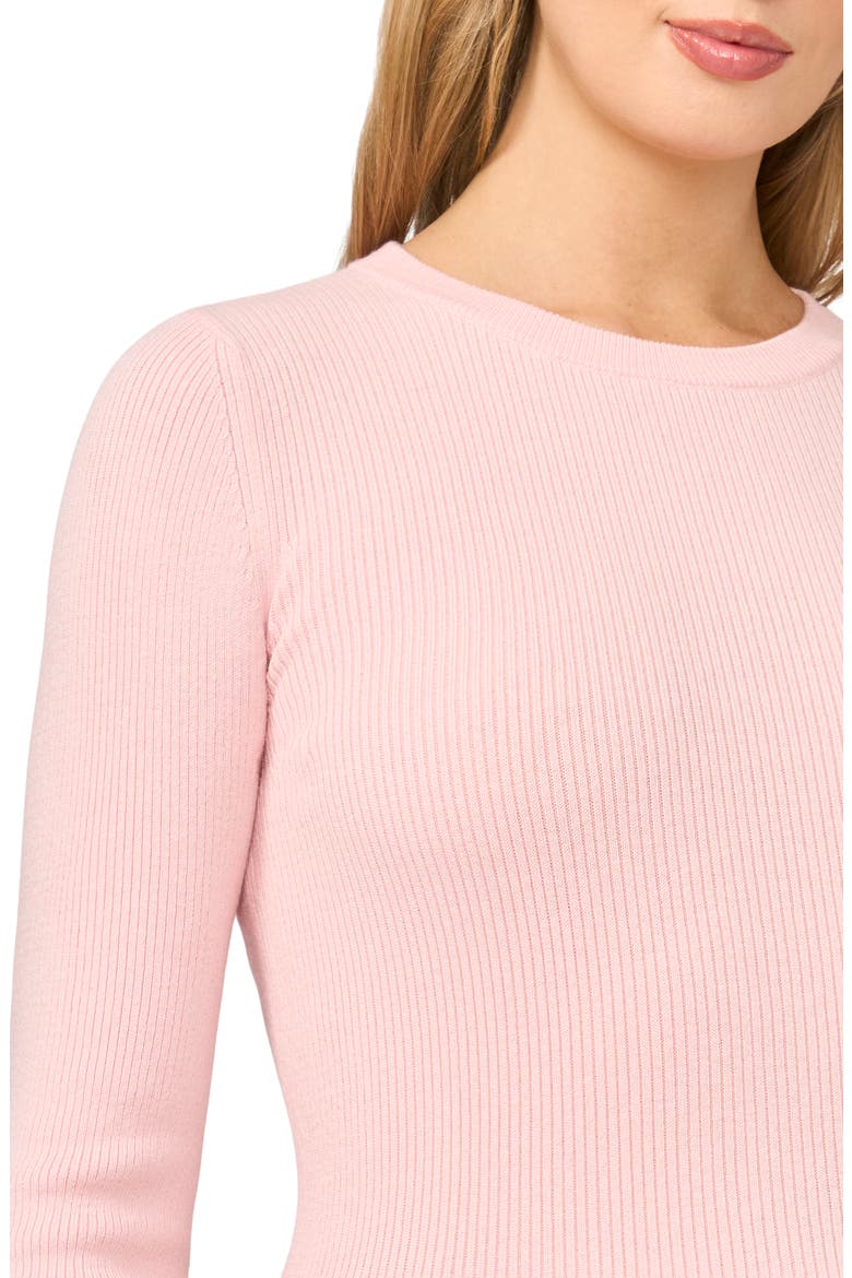 Button Cuff Rib Crewneck Sweater, Alternate, color, POTPOURRI