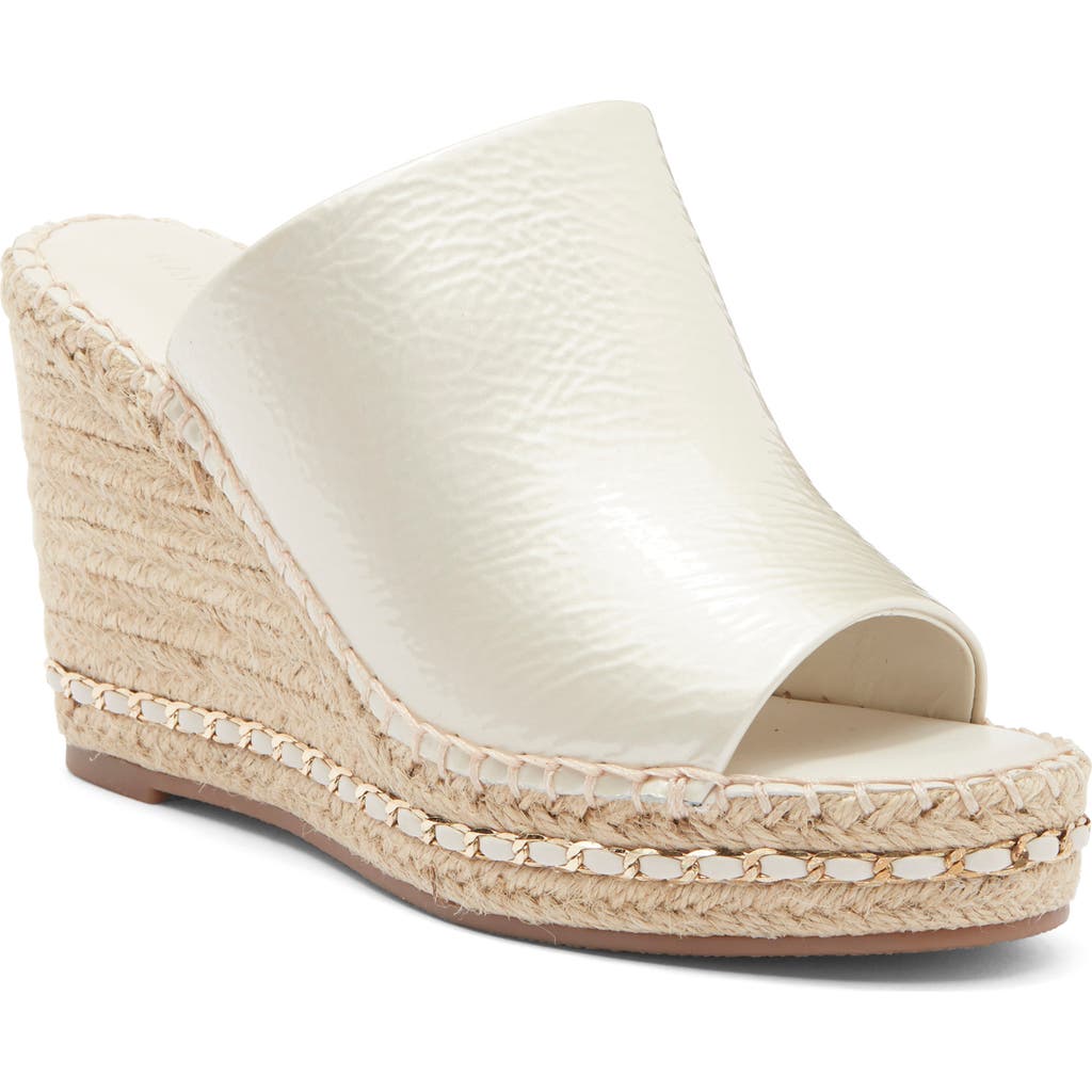 Karl Lagerfeld Paris Carina Wedge Sandal In Ecru