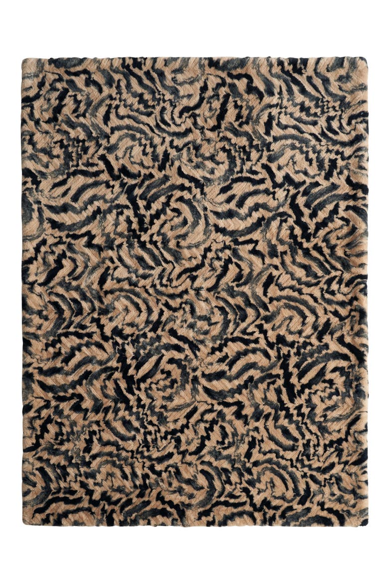 Evelyn Brushstrokes Oversize Blanket, Alternate, color, EVELYN BRUSHSTROKES BROWN