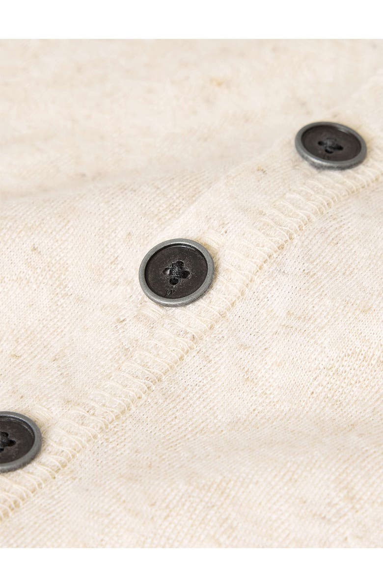 John Varvatos Elm Texture Short Sleeve Henley, Alternate, color, Linen
