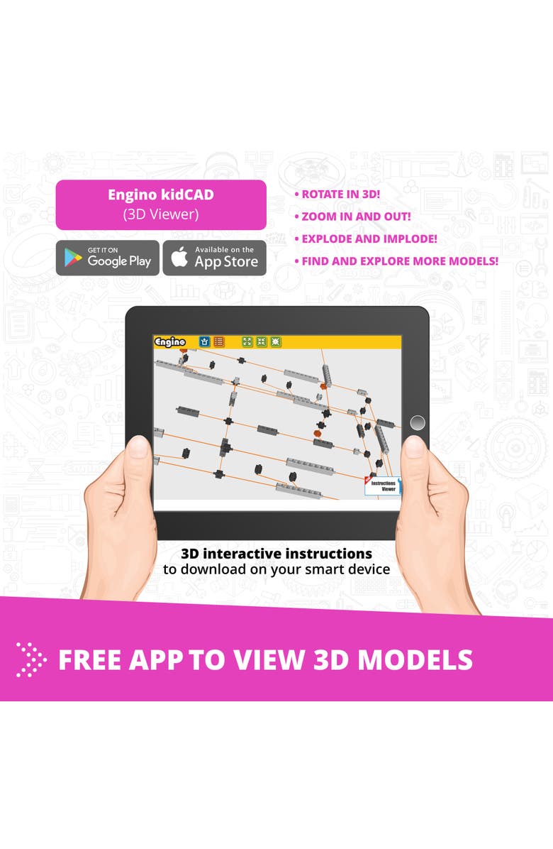 Engino Creative Builder 20 In 1 Designer Series, Toy Vehicles Vibrant Brick, Alternate, color, Multicolored