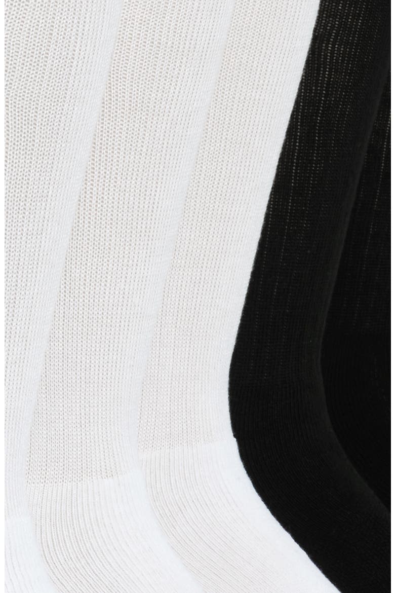 Originals 6-Pack Original Trefoil Crew Socks, Alternate, color, WHITE
