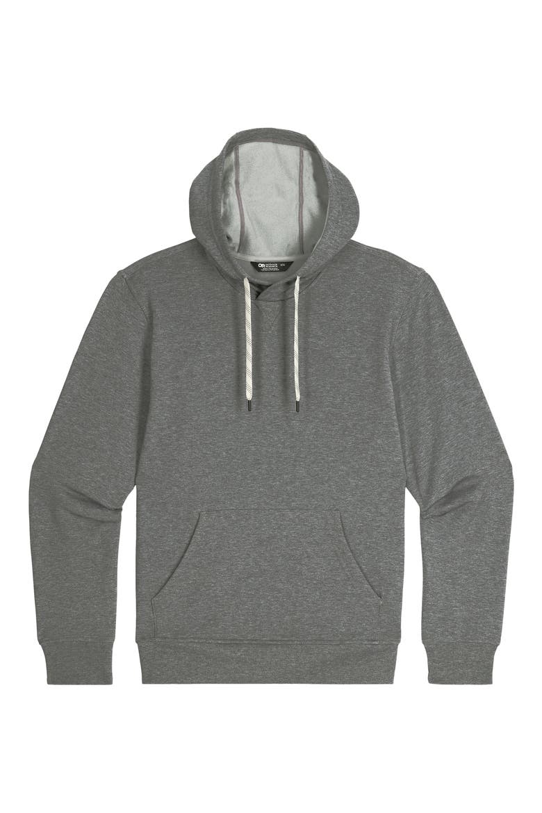 Essential Fleece Hoodie, Alternate, color, GREY HEATHER