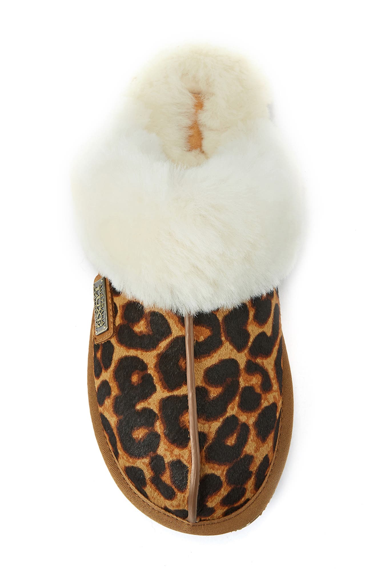 Australia Luxe Collective Genuine Shearling Mule Slipper, Alternate, color, Leopard