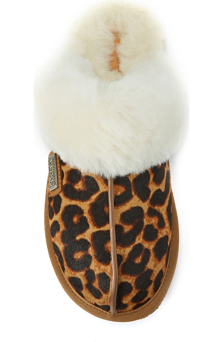 Australia Luxe Collective Genuine Shearling Mule Slipper, Alternate, color, Leopard