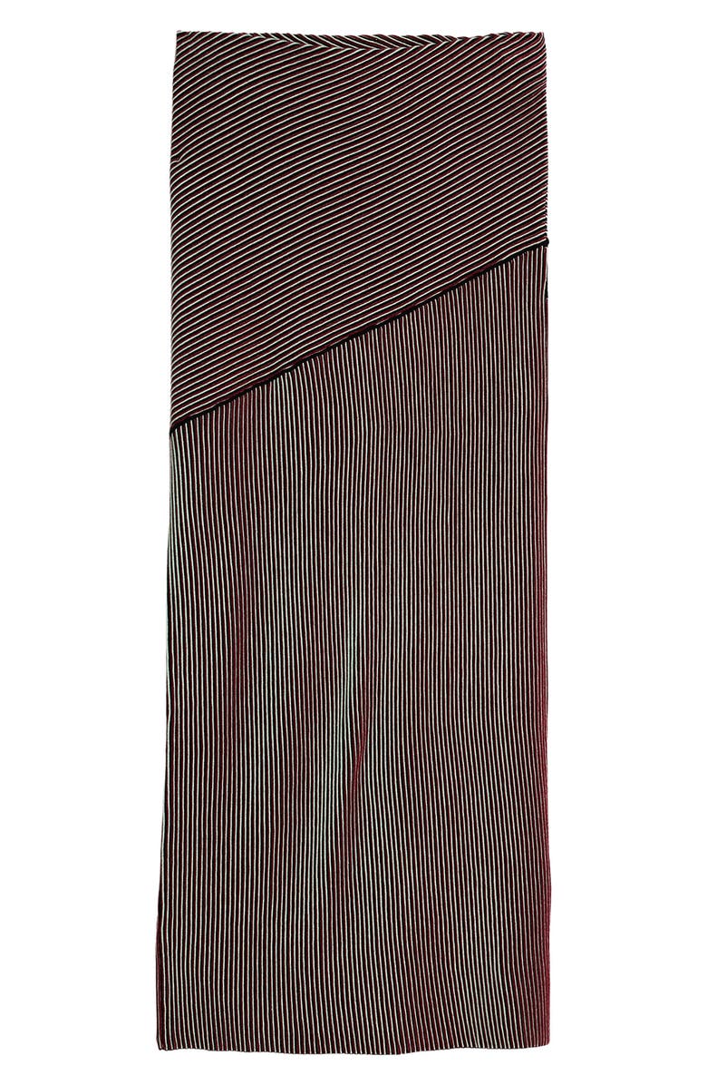 Desigual Stripe Maxi Skirt, Alternate, color, Light Green