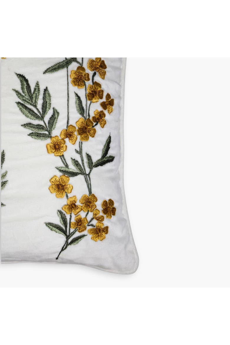 Ziva Cotton Velvet Throw Pillow Cover, Alternate, color, Mustard