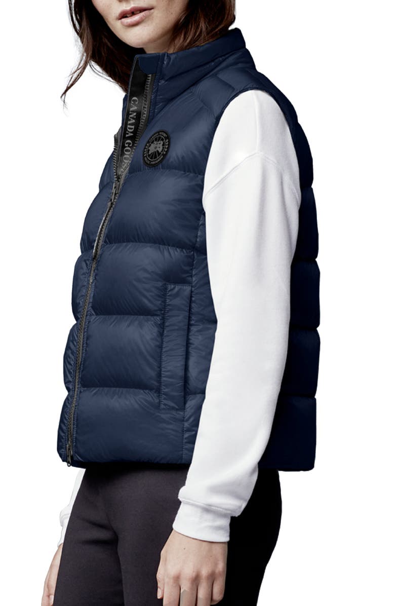 Canada Goose Cypress Water Resistant & Wind Resistant 750 Fill Power Down Recycled Nylon Packable Vest, Alternate, color, Atlantic Navy