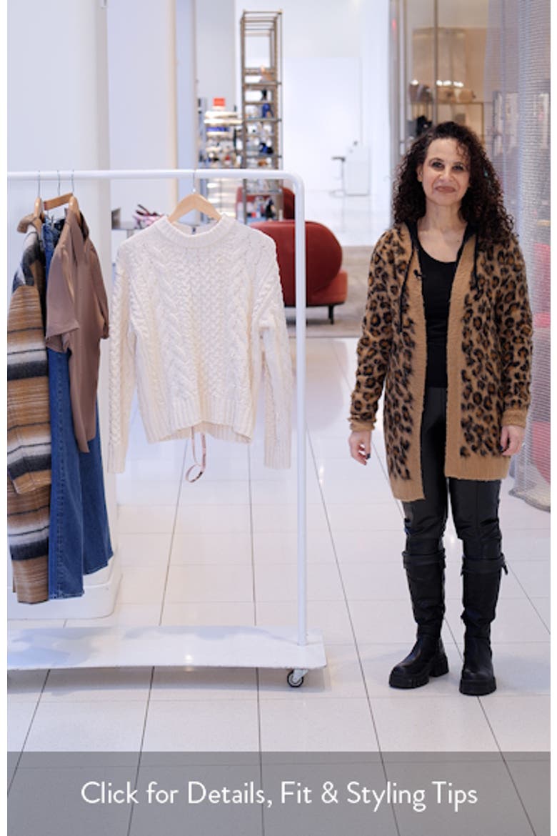 Jasper Chenille Cable Cotton Blend Sweater video