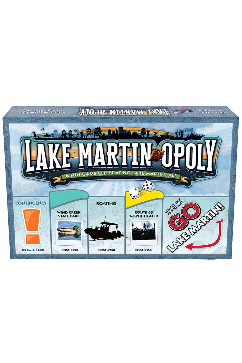 Lake Martin Opoly Board Game, Main, color, Multicolored