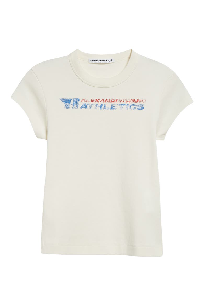Logo Graphic Baby Tee, Alternate, color, VINTAGE WHITE