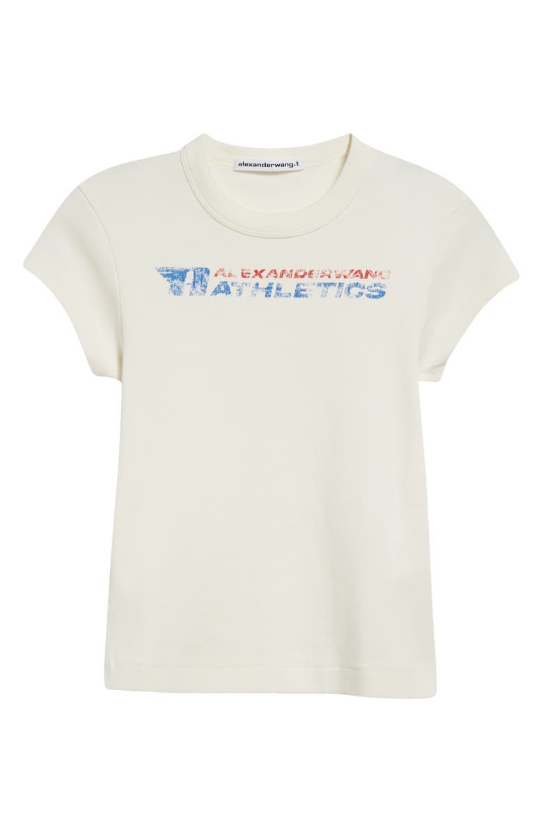 Alexander Wang Logo Graphic Baby Tee, Alternate, color,