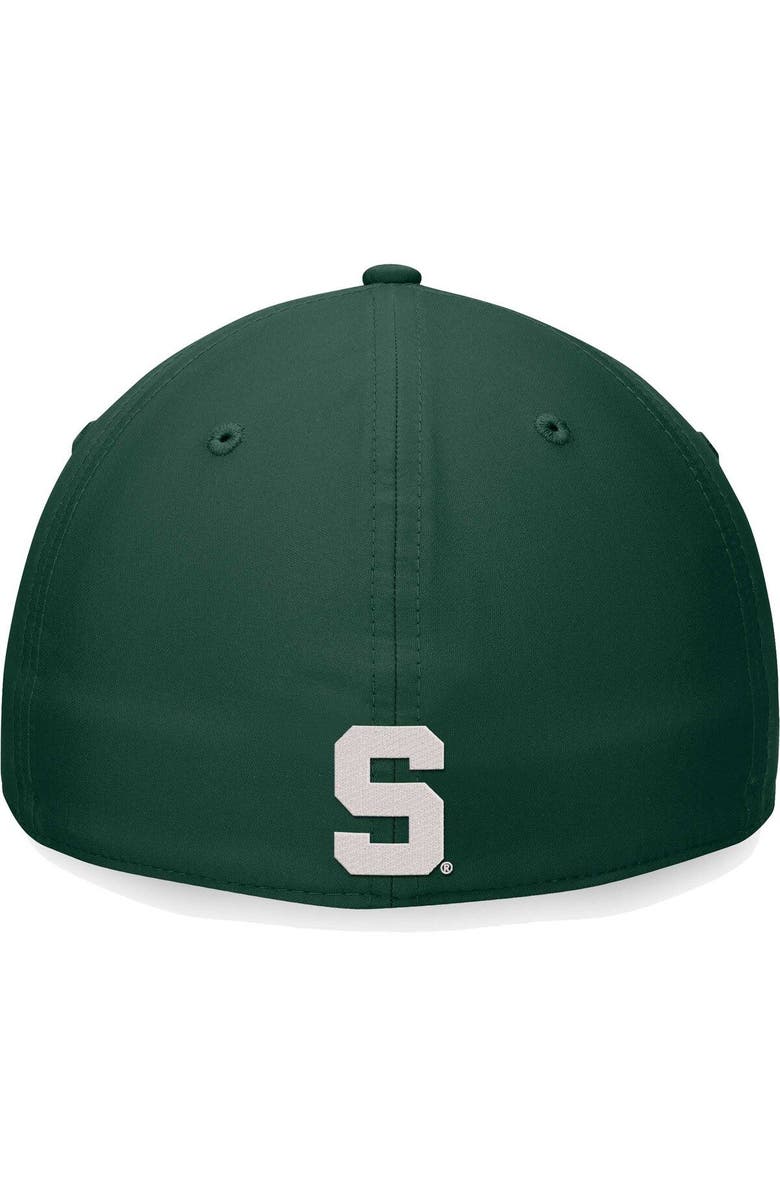 TOP OF THE WORLD Men's Top of the World Green Michigan State Spartans Deluxe Flex Hat, Alternate, color, 