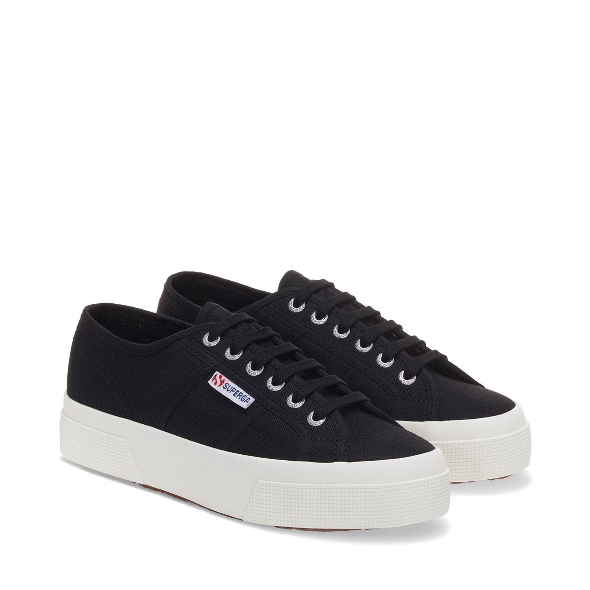 Superga 2740 Platform Sneakers, Alternate, color, Black