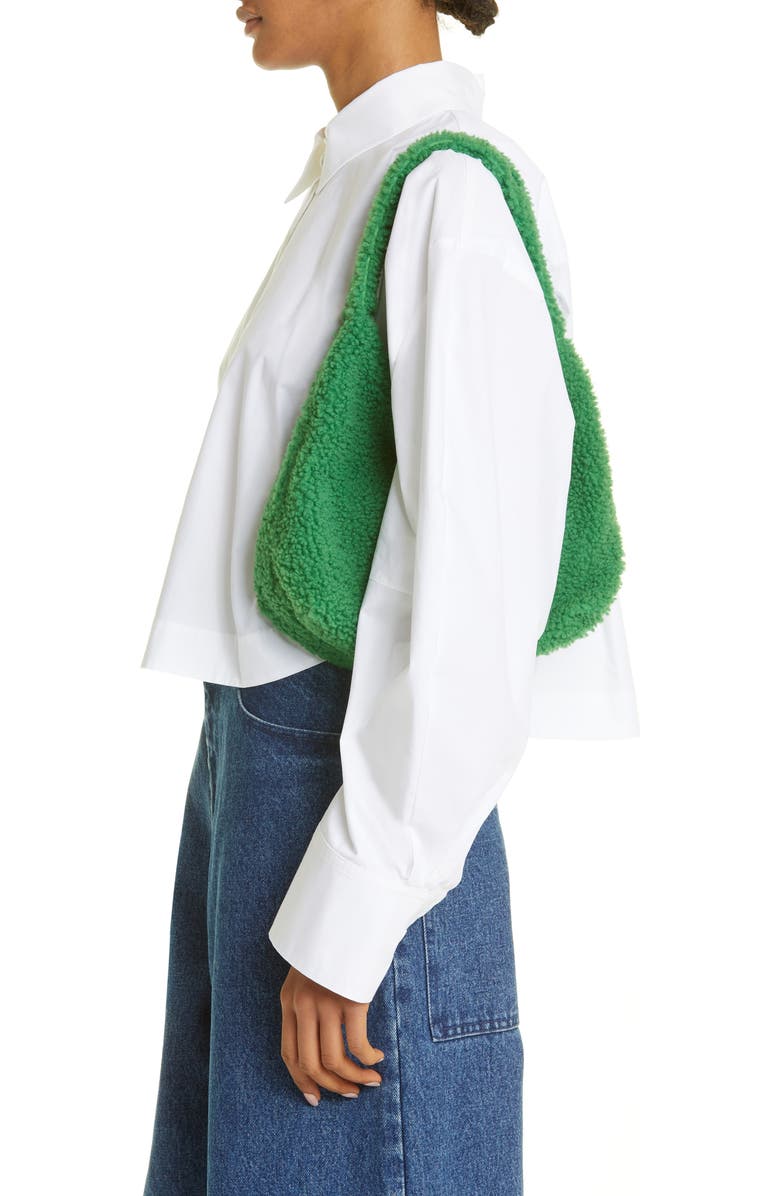 Mansur Gavriel Soft Candy Genuine Shearling Shoulder Bag, Alternate, color,