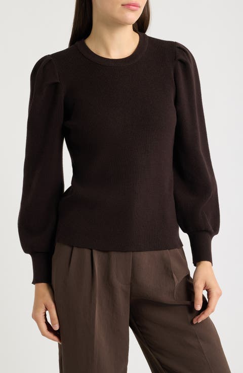 Puff Shoulder Sweater