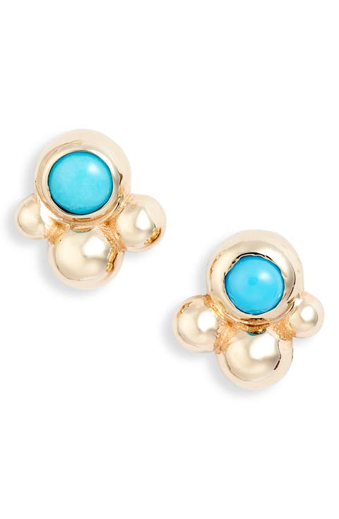 Bonheur Bubbling Brook 14K Gold Stud Earrings