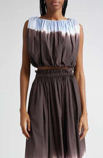 A.L.C. Nell Strapless Ombré Cotton Crop Top