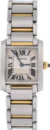 Pre-Owned Cartier Tank Francaise Quartz Watch Stainless Steel and Yellow Gold 20
