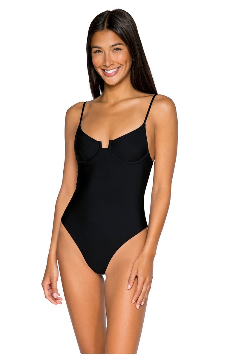 B Swim Jetty One Piece Swimsuit, Alternate, color,