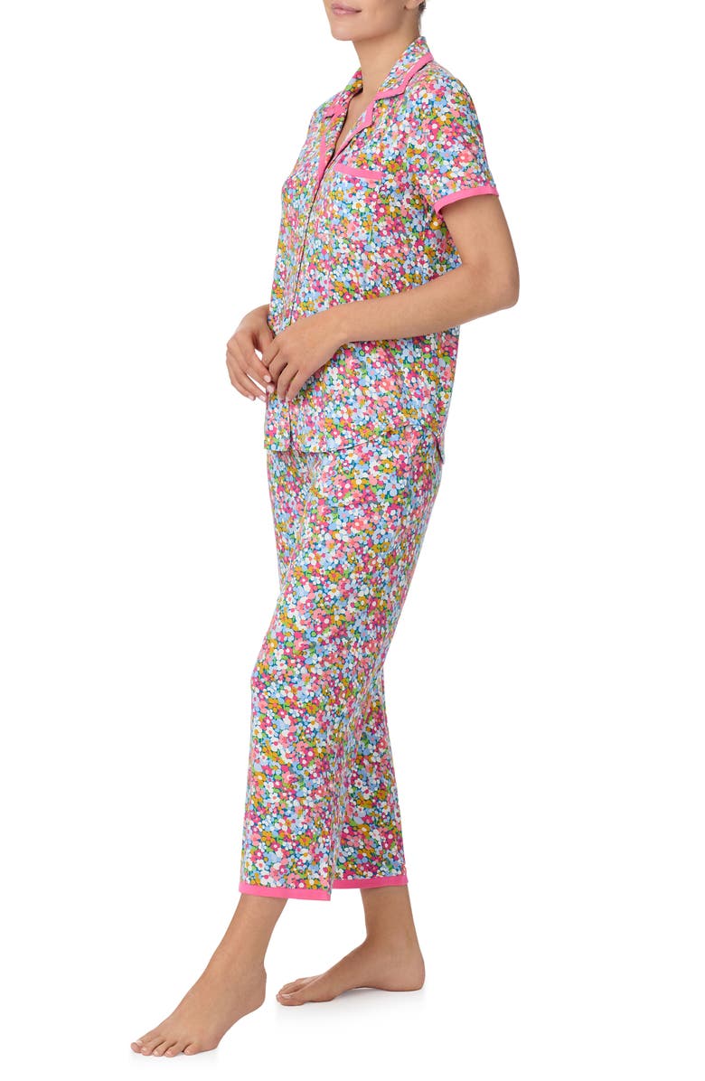 Kate Spade New York print crop pajamas, Alternate, color, 
