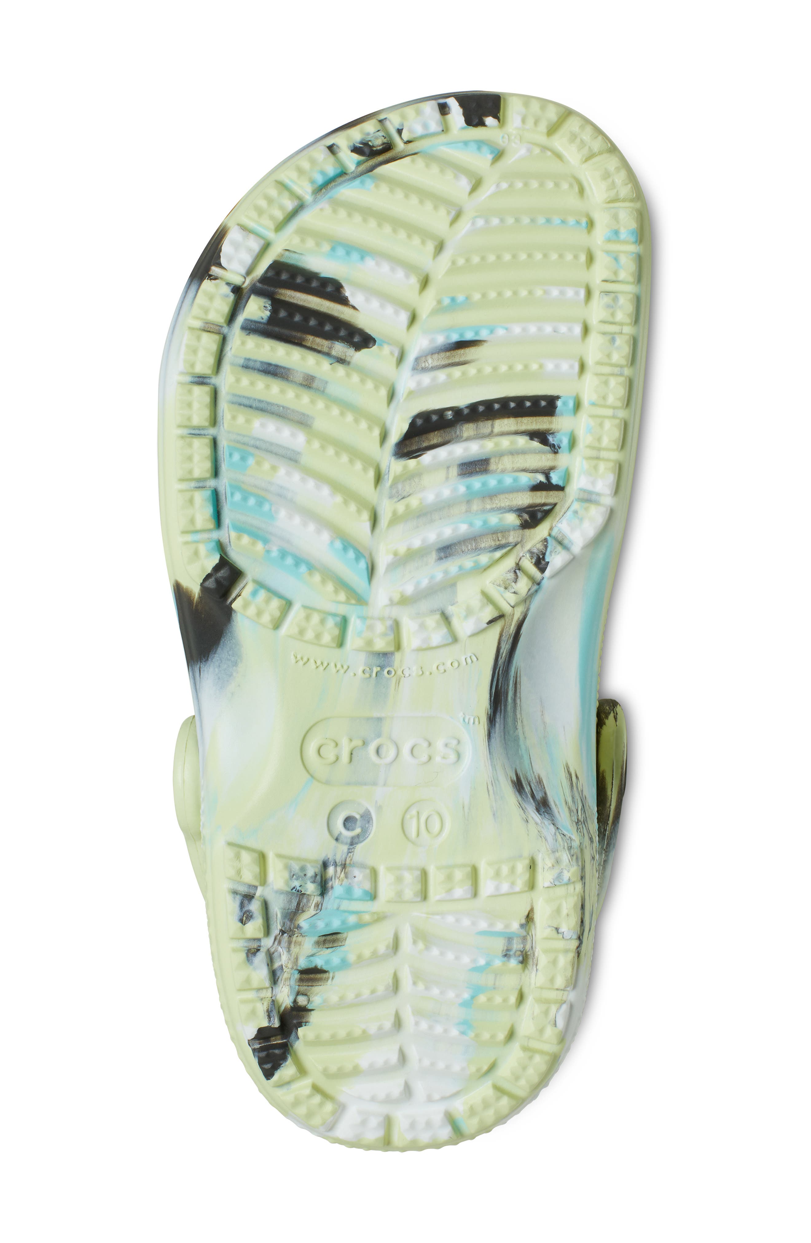 CROCS Kids' Classic Marbled Clog, Alternate, color, Frothy Green/Multi