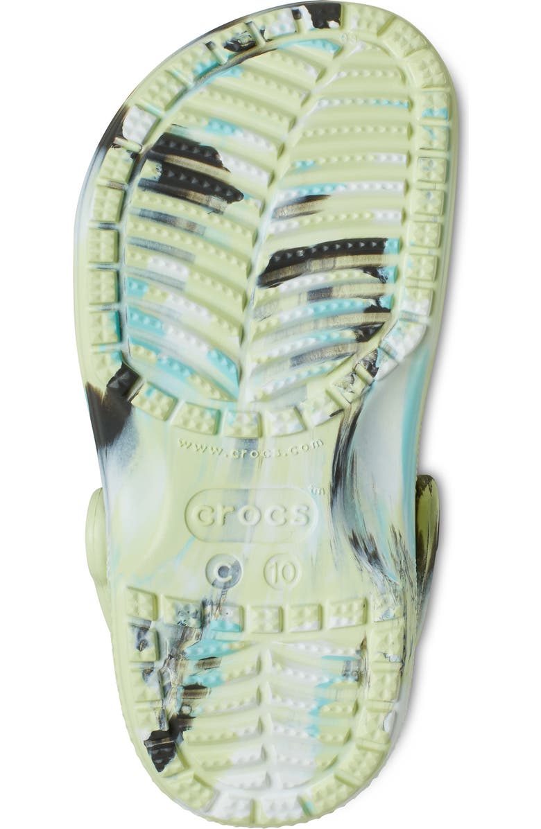 CROCS Kids' Classic Marbled Clog, Alternate, color, Frothy Green/Multi