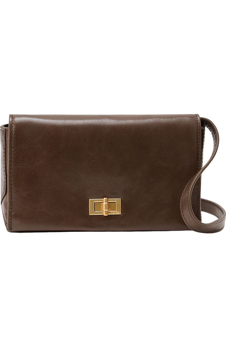 Reiss Aletta Leather Crossbody Bag, Main, color, Taupe