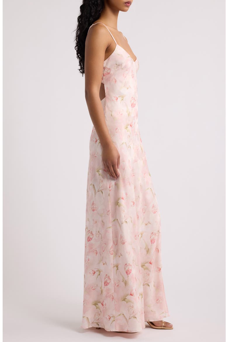 Shiloh Cutout Sleeveless Maxi Dress, Alternate, color, LIGHT PINK