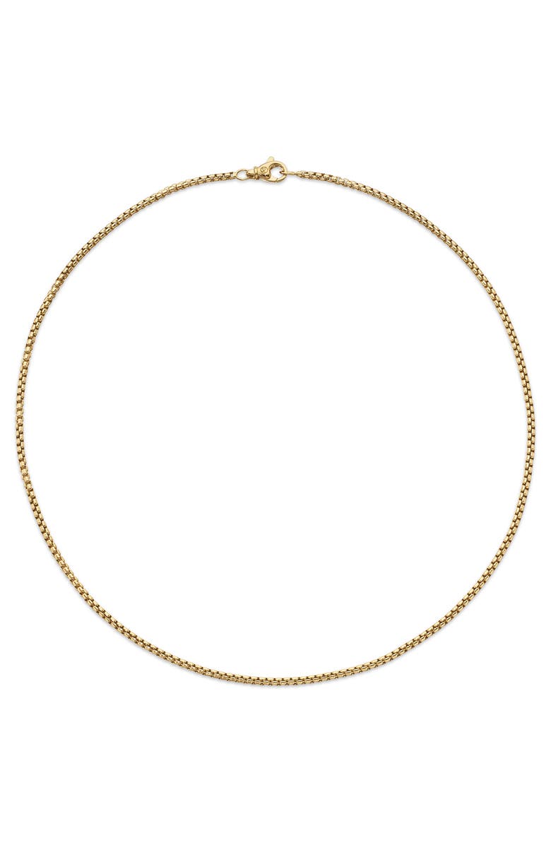 David Yurman Men's Box Chain Necklace in 18K Gold, 2.7mm, Alternate, color, Yellow Gold