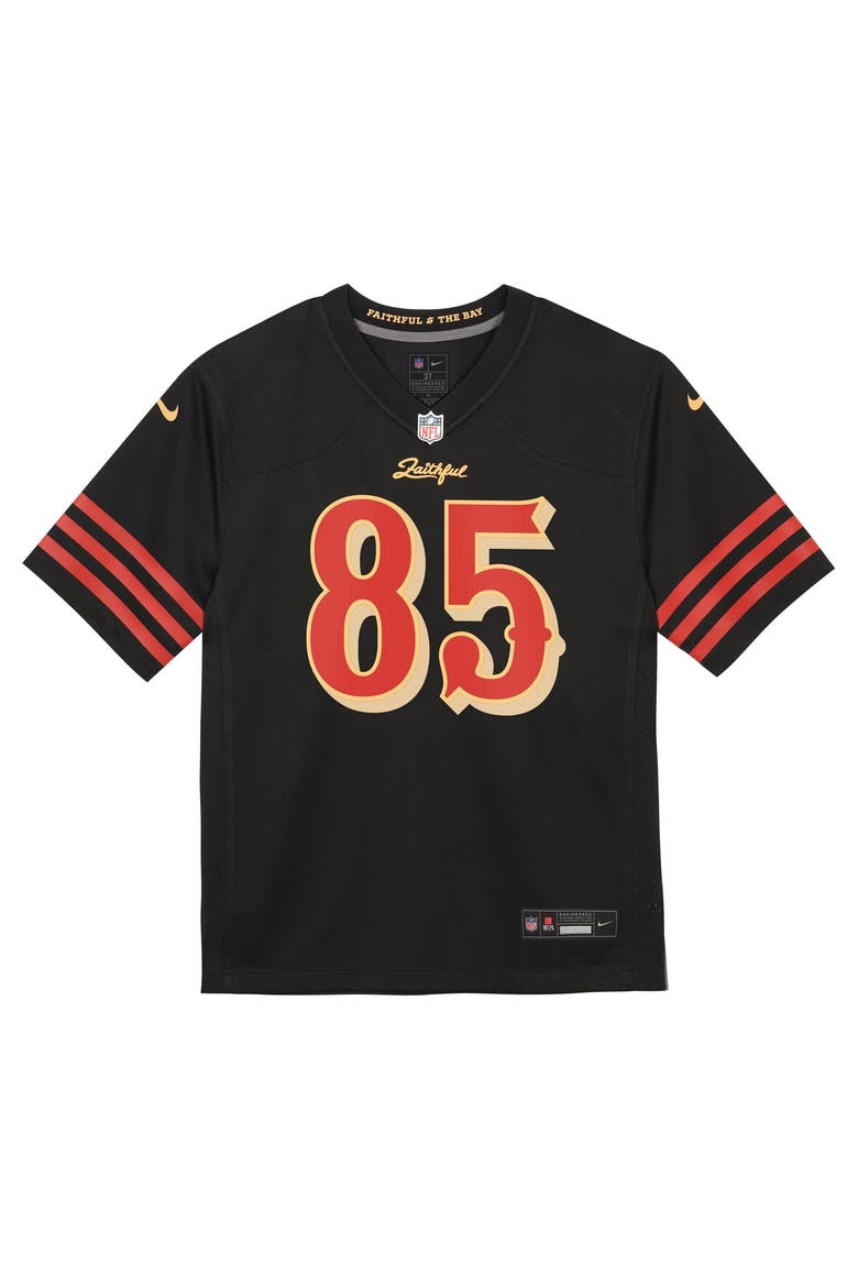 Toddler Nike George Kittle Black San Francisco 49ers 2025 Rivalries Collection Game Jersey, Alternate, color, Black