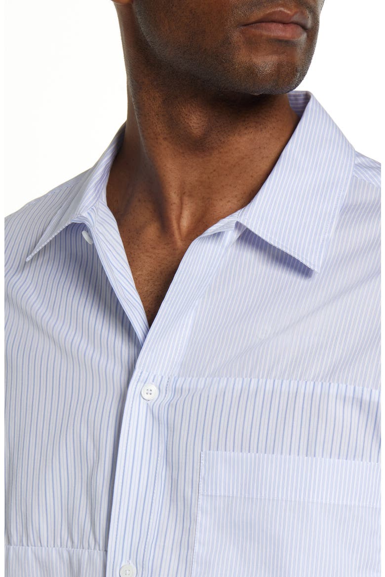 Men's Summer Mix Stripe Button-Up Shirt, Alternate, color, STRIPE MIX