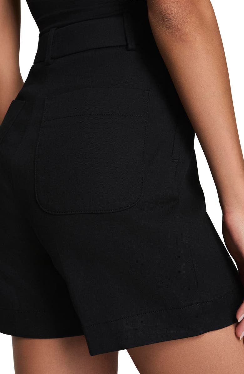 SPANX<sup>®</sup> SPANXsupersmooth<sup>™</sup> High Waist Stretch Twill Shorts, Alternate, color, Classic Black