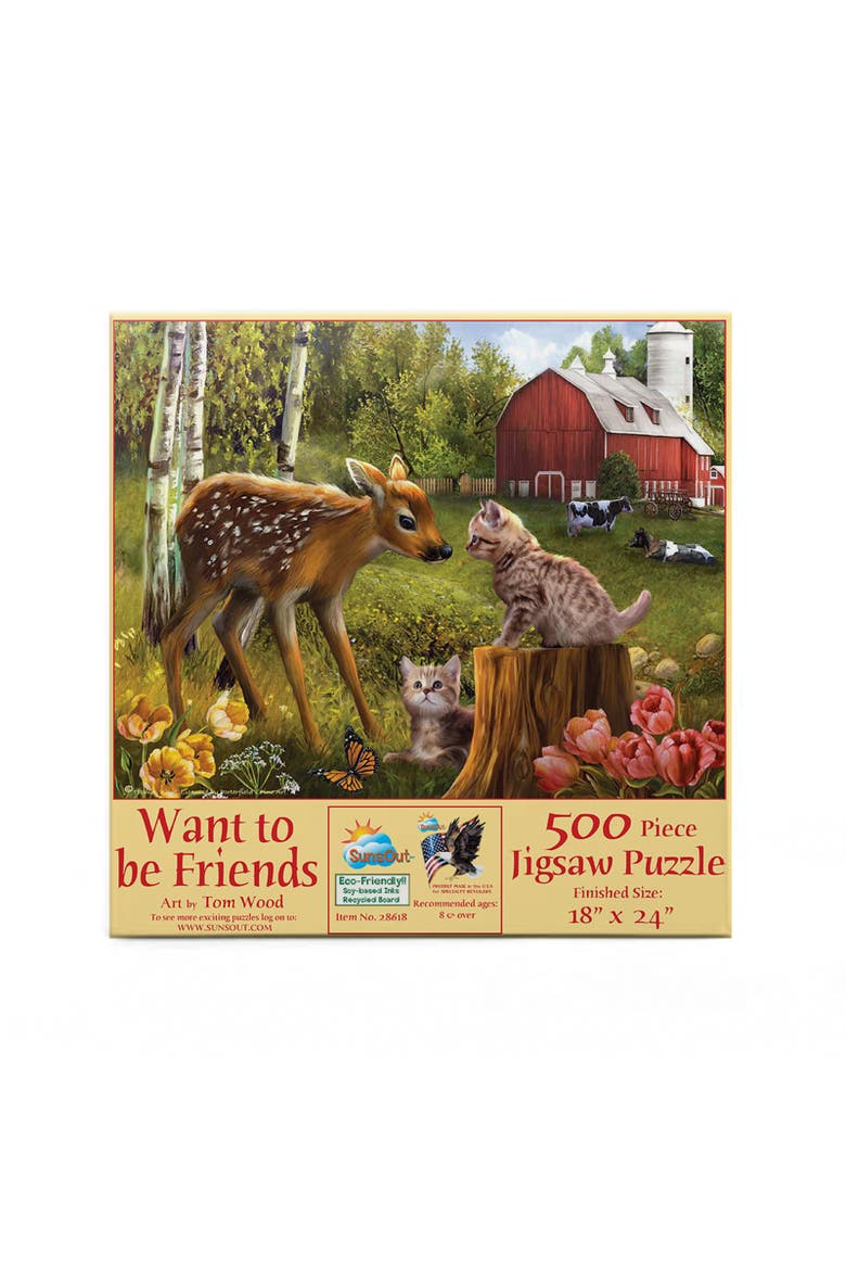 Want to be Friends 500 piece Jigsaw Puzzle for Adults, Alternate, color, Multicolor