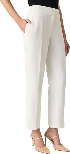 Hidden Fly Front Taffeta Pants