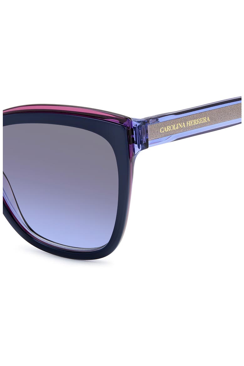55mm Cat Eye Sunglasses, Alternate, color, NAVY MULTI