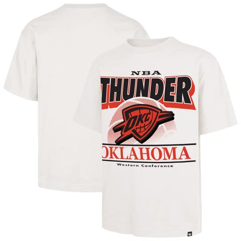Men's '47  White Oklahoma City Thunder City Edition Shifty Foundation T-Shirt