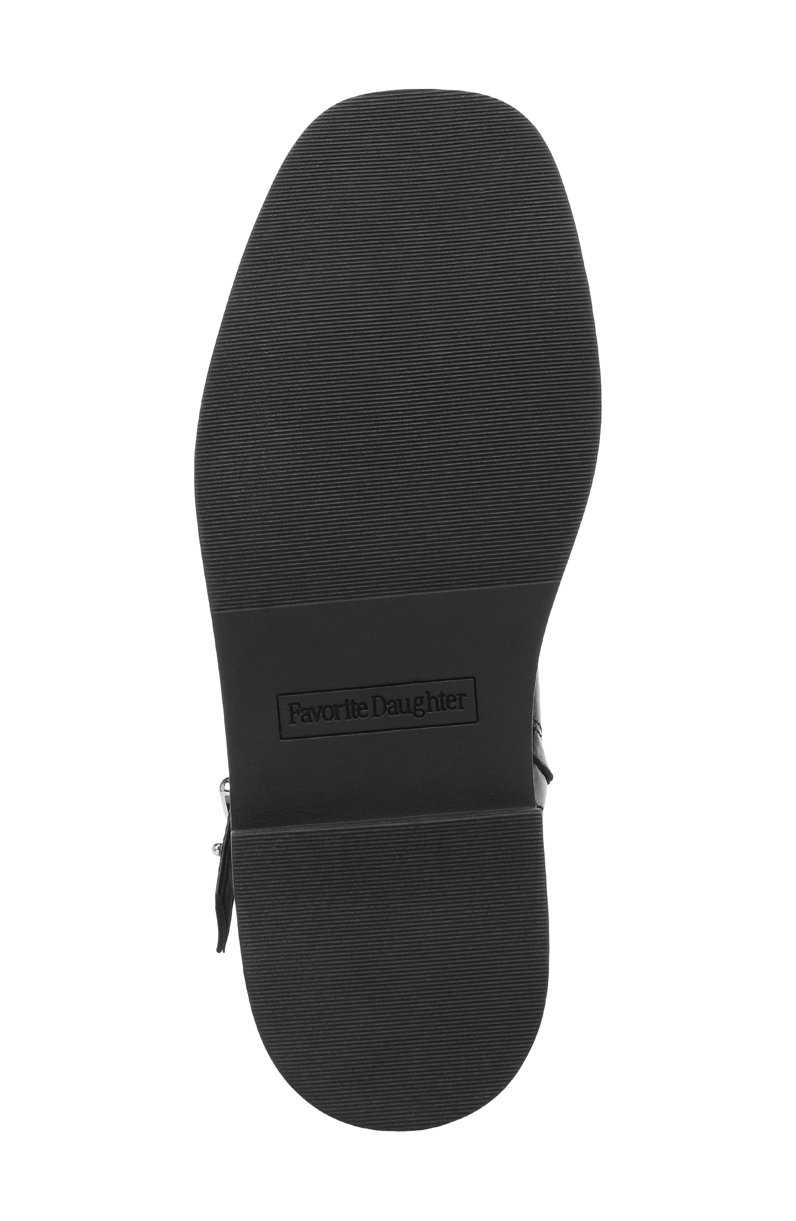 Favorite Daughter Caroline Moto Bootie, Alternate, color, Black Smooth Calf Leather