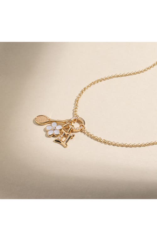 Made By Mary Cubic Zirconia Zodiac Charm In Gold