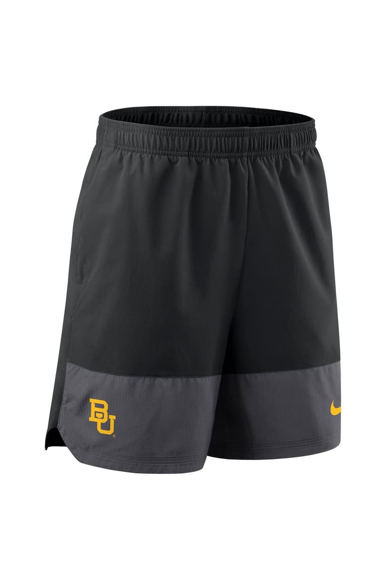 Men's Nike Black Baylor Bears 2025 Sideline Performance Shorts, Alternate, color, Black