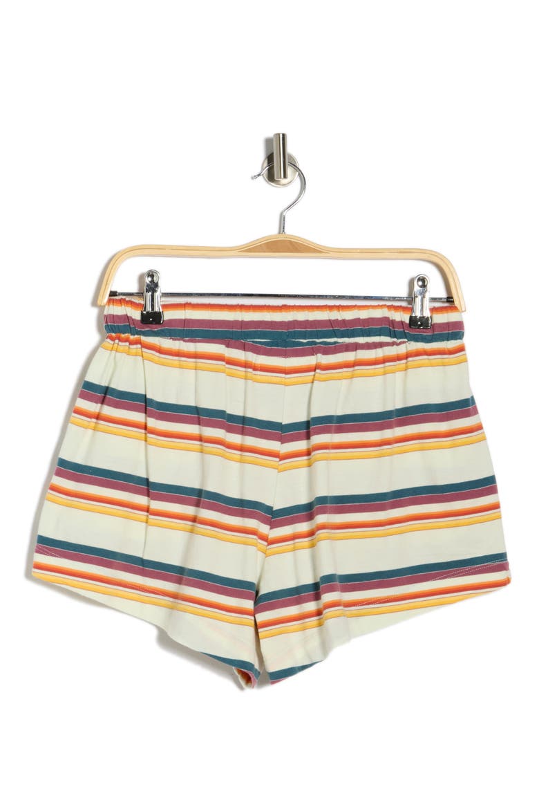 The Bonfire Cotton French Terry Shorts, Alternate, color, CREAM BEACH STRIPE