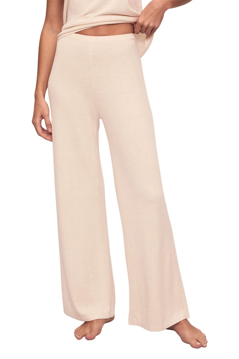 Fine Gauge Sweater Knit Lounge Pants, Main, color, ALMOND HEATHER
