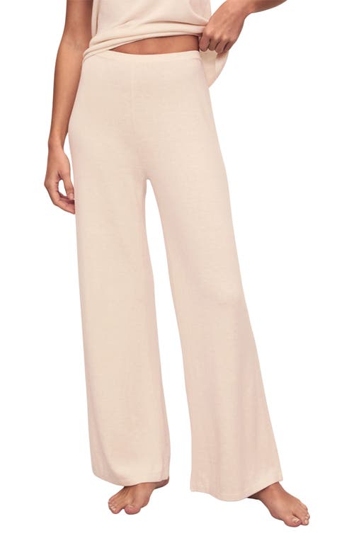 Eberjey Fine Gauge Sweater Knit Lounge Pants In Almond Heather