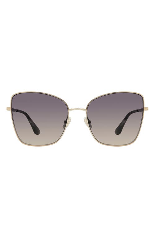 Stuart Weitzman 58mm Gradient Butterfly Sunglasses
