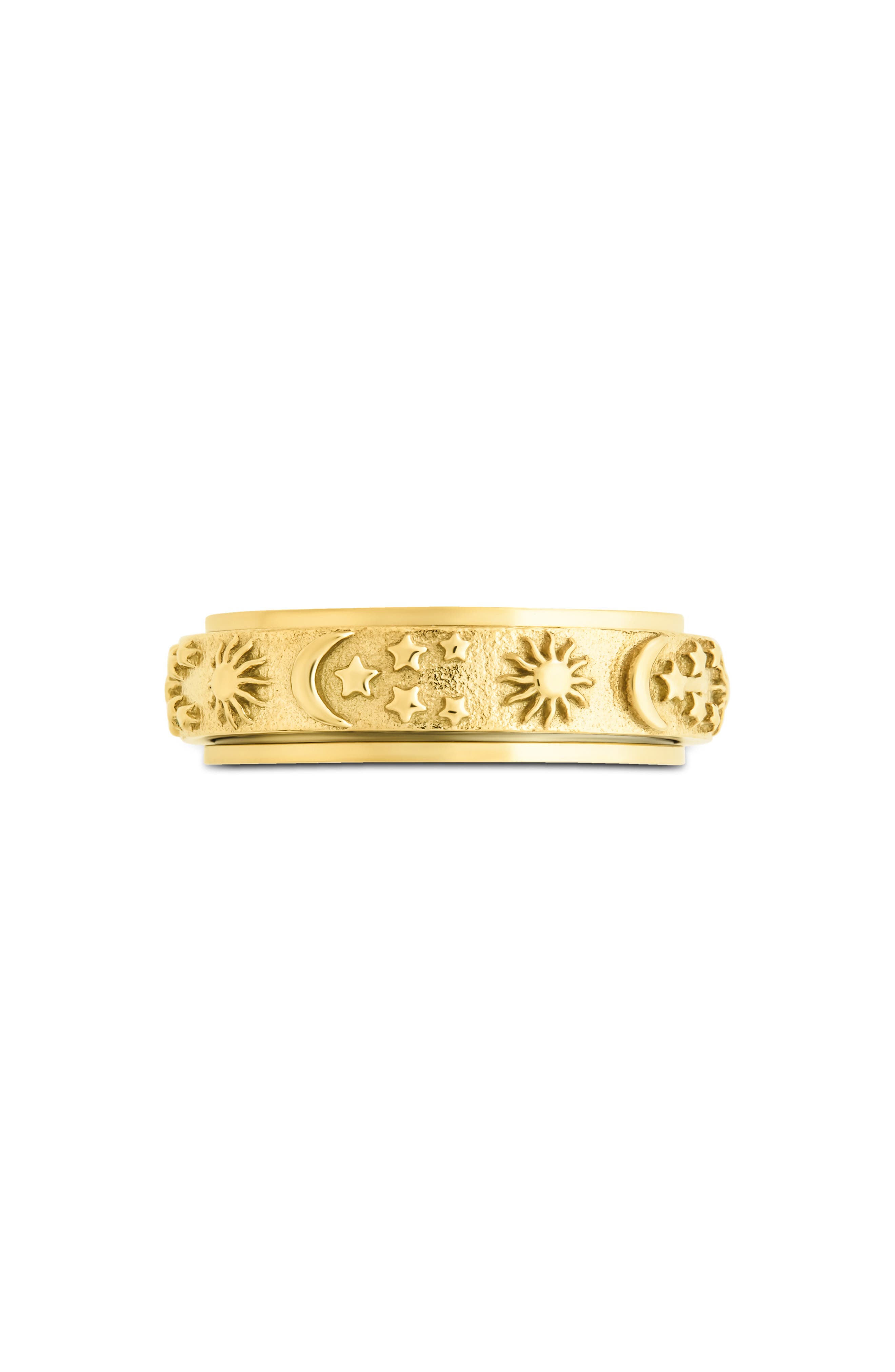 Sterling Forever Sun & Moon Celestial Spinner Ring | Nordstromrack